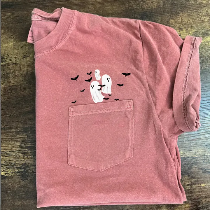 Flying Ghosts and Bats T-shirt