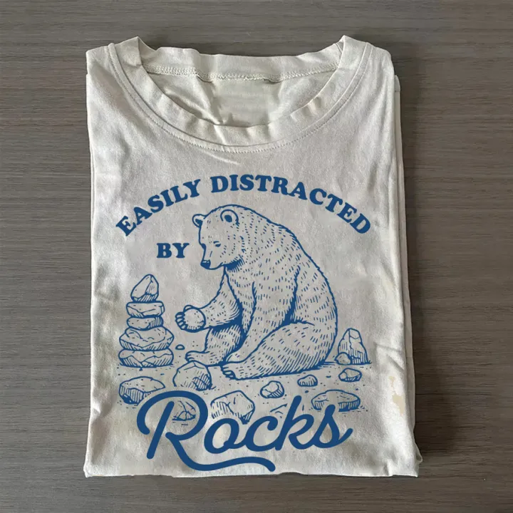 Easily Distracted By Rocks T-shirt